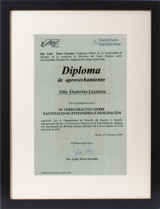 Diplomas y certificados